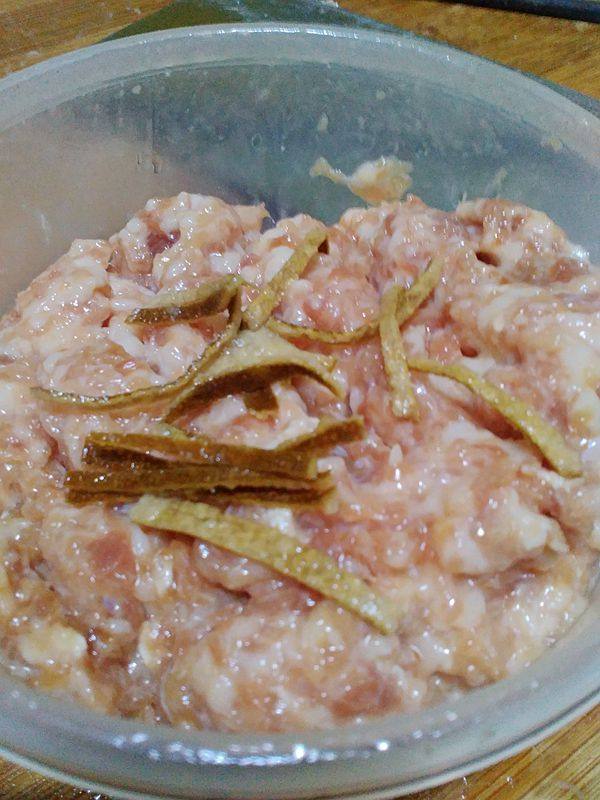 陈皮丝蒸肉饼步骤7