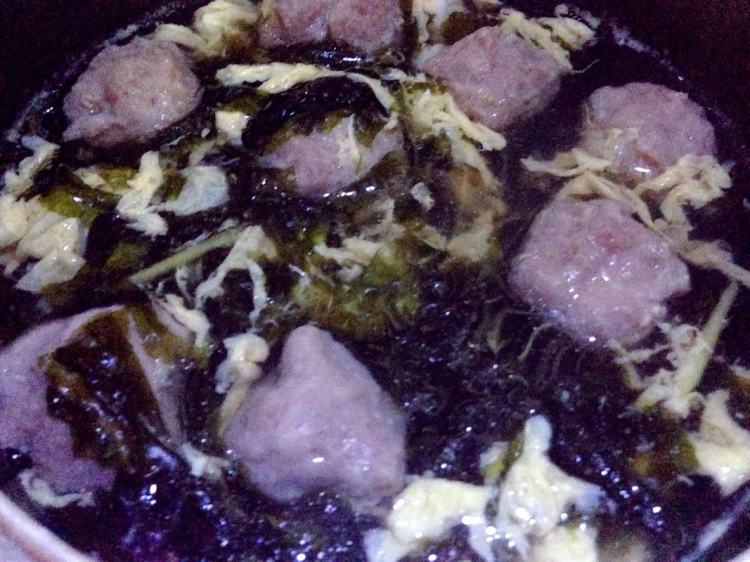 紫菜丸子汤步骤9