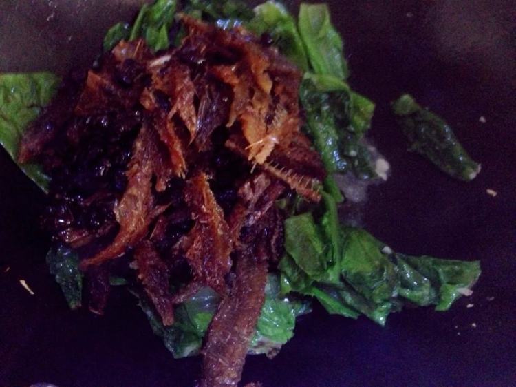 豆豉鲮鱼油麦菜步骤8