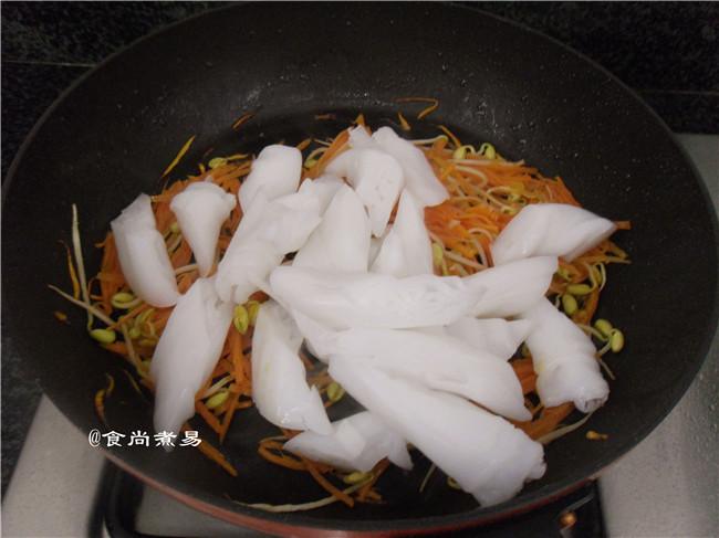 肉丝炒陈村粉步骤9