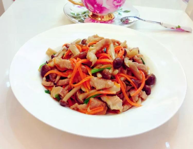 肉丝蟹味菇步骤16
