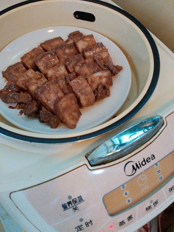 虾酱蒸烧肉步骤5