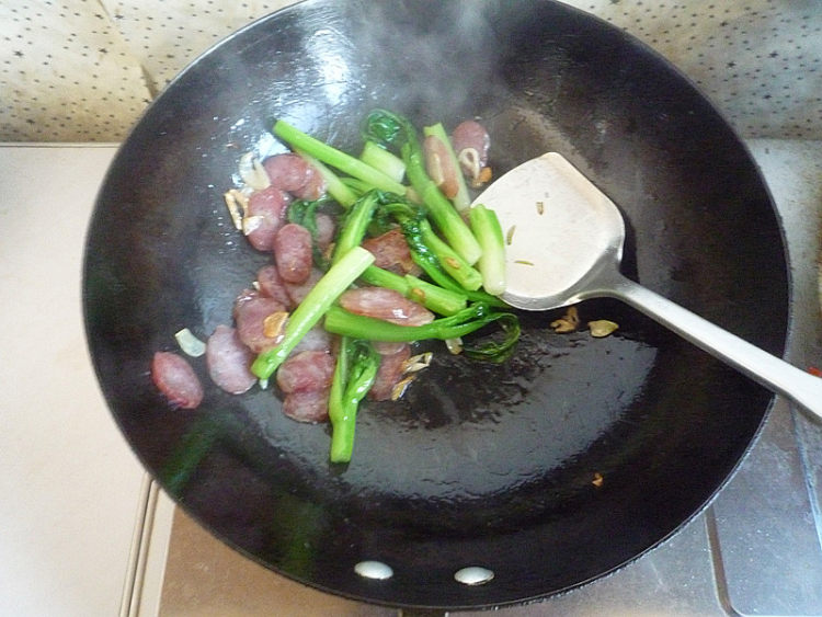 腊味菜心步骤10