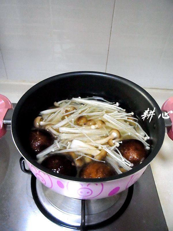 菌菇金钩汤步骤5