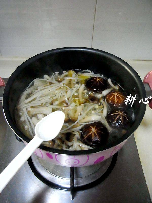 菌菇金钩汤步骤7