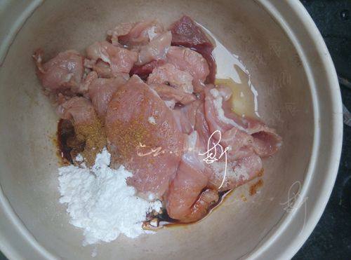 孜然牙签肉步骤2