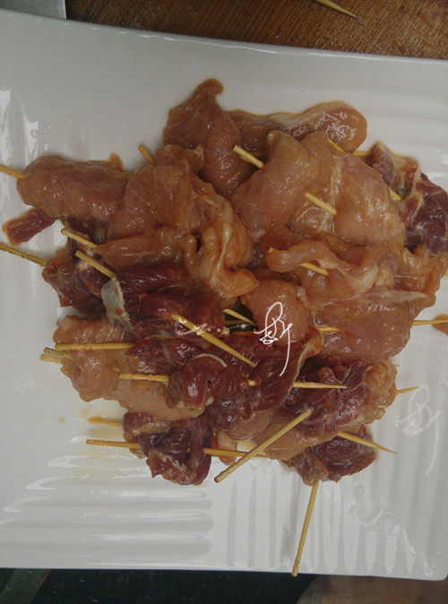 孜然牙签肉步骤3