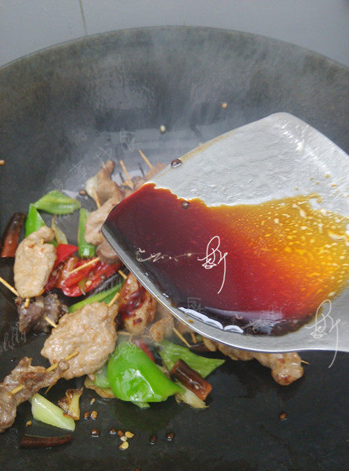 孜然牙签肉步骤10