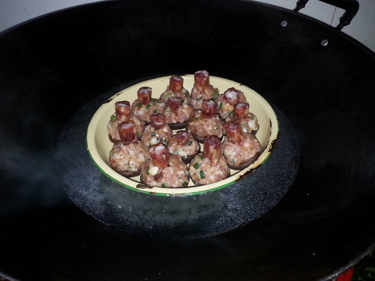 蚝汁酿冬菇步骤6