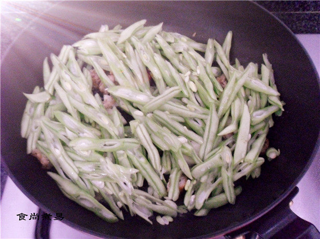 小炒四季豆步骤4