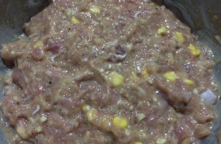 猪肉玉米肠步骤3