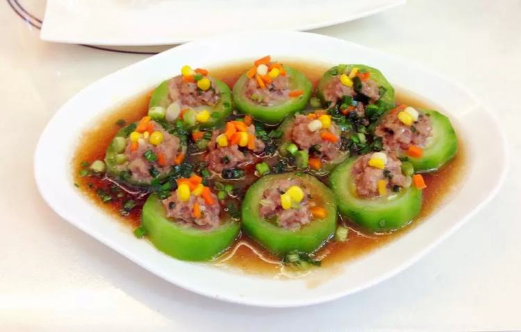 丝瓜蒸肉泥步骤6