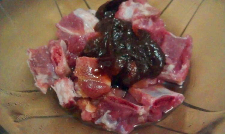 生啫排骨步骤2