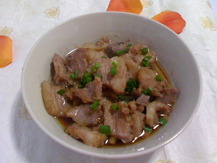 虾酱蒸猪肉步骤8