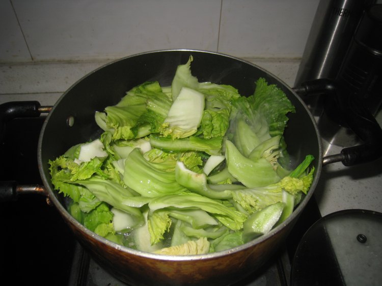 瘦肉滚芥菜步骤4