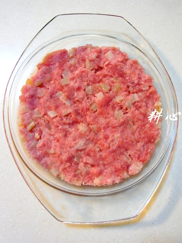 蒸土鱿肉饼步骤4
