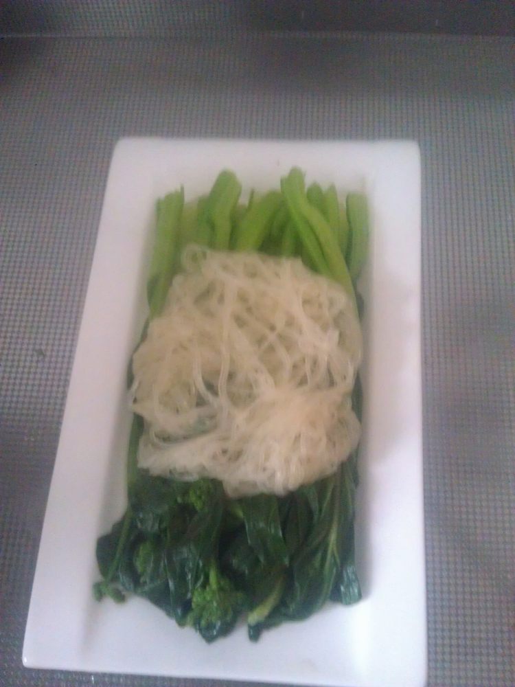 肉末白灼菜心步骤5