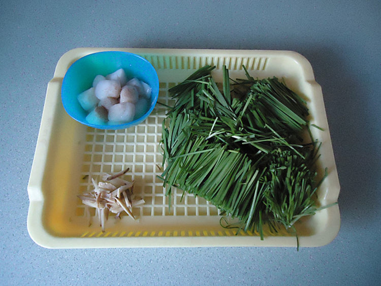带子煮韭菜步骤2
