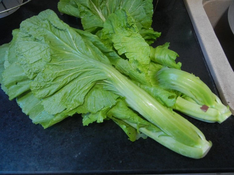 虾米炒盖菜步骤1