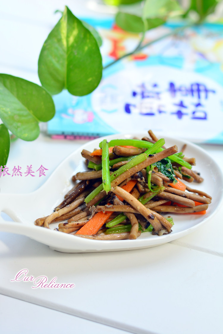 小炒茶树菇步骤9