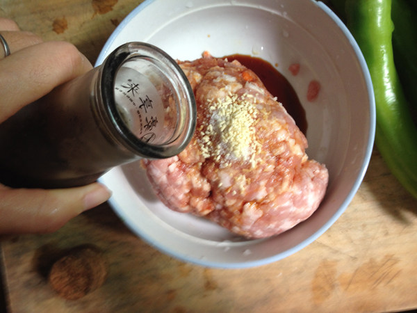 椒盐尖椒酿肉步骤5