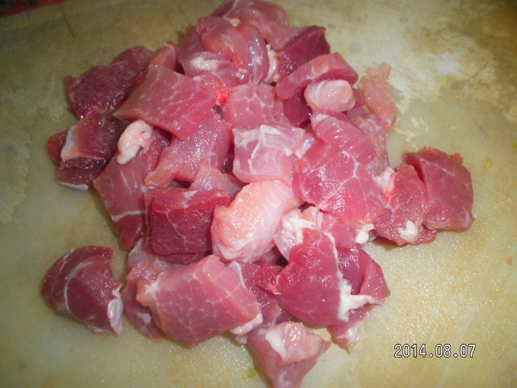 炸肉片步骤1