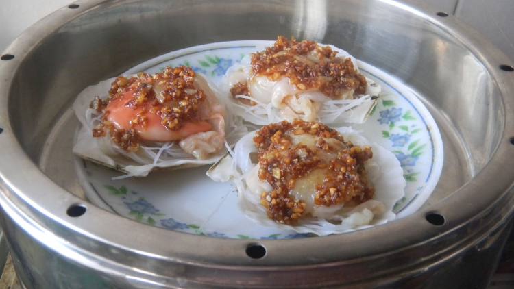 黄金蒜扇贝蒸粉丝步骤8
