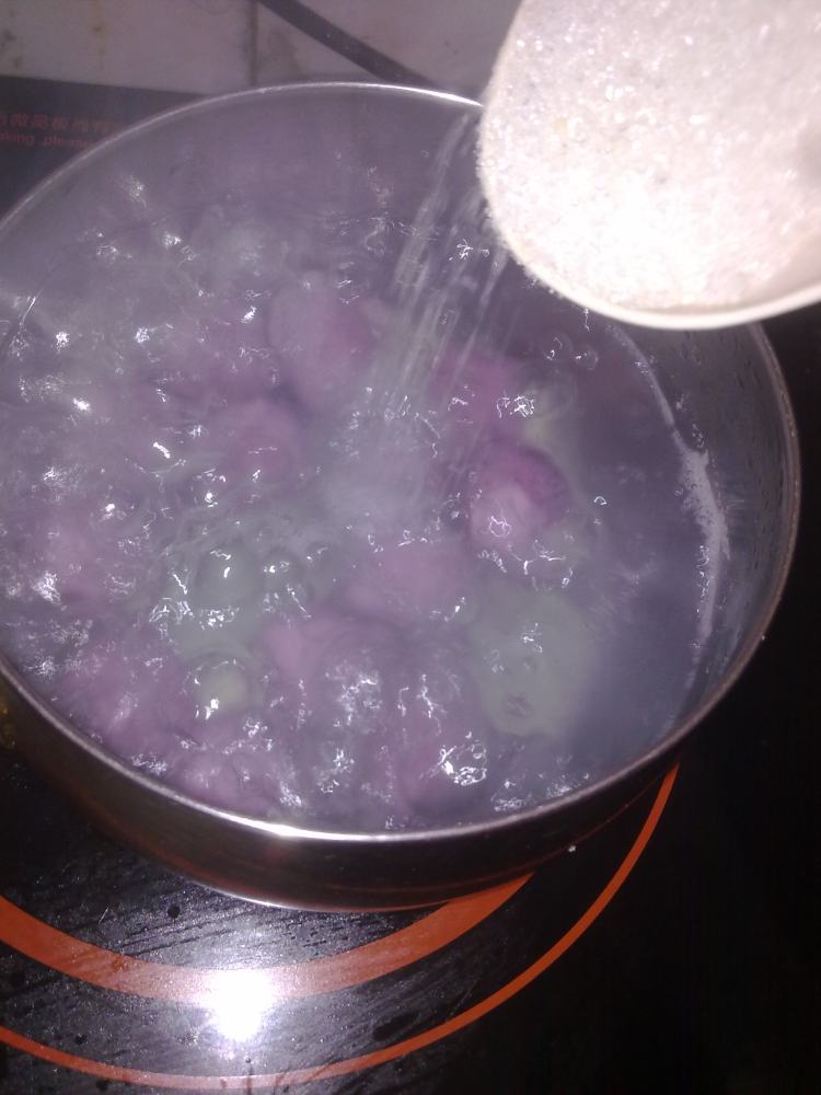 紫薯花生芝麻馅汤圆步骤13