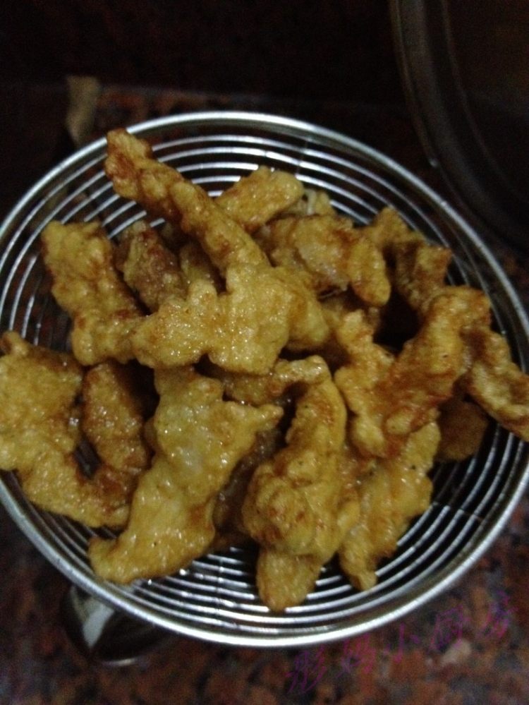 黑椒香酥里脊肉条步骤12