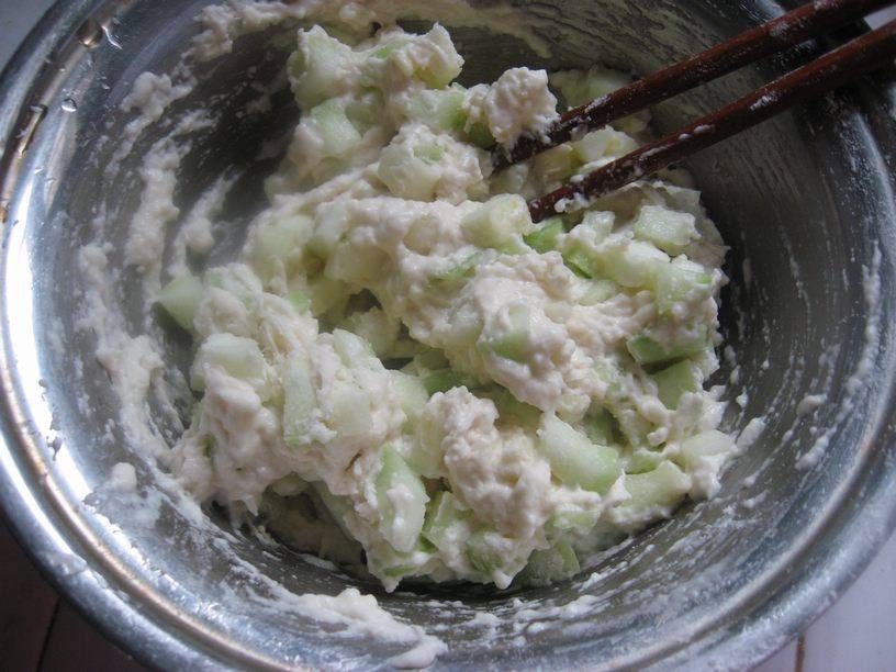 丝瓜煎饼步骤3