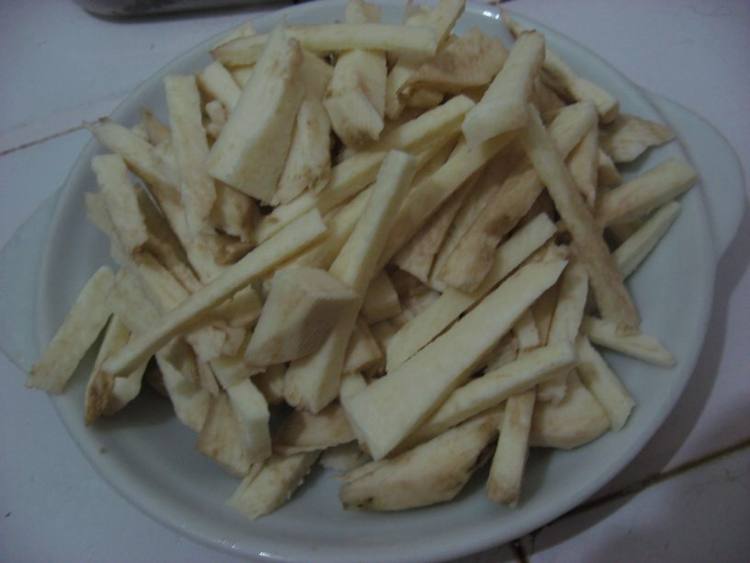 炒白薯步骤2