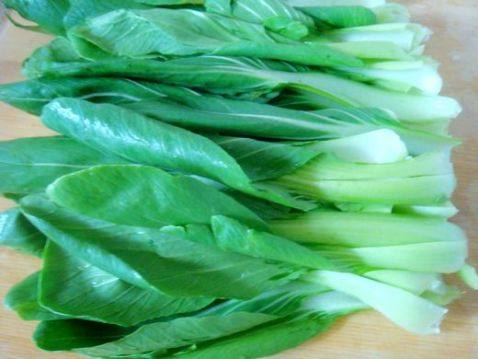 炝油菜步骤2