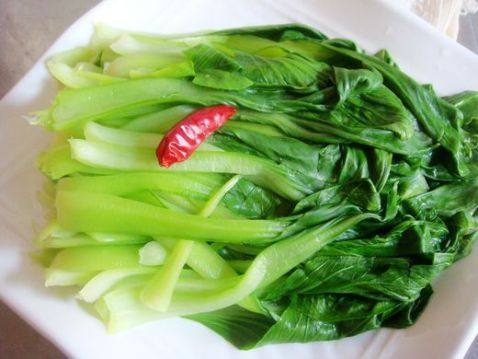 炝油菜步骤9