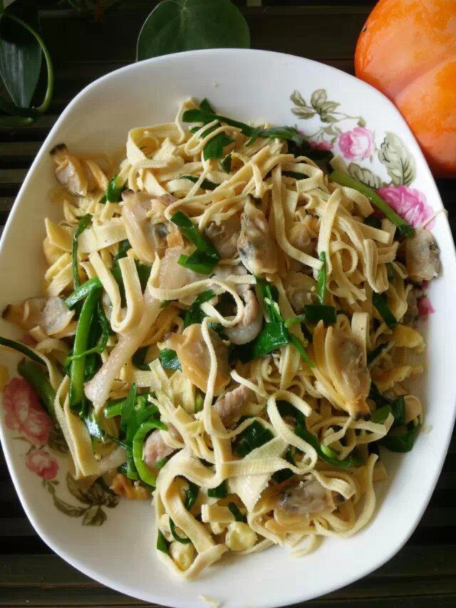 蛤肉豆腐皮小炒步骤19