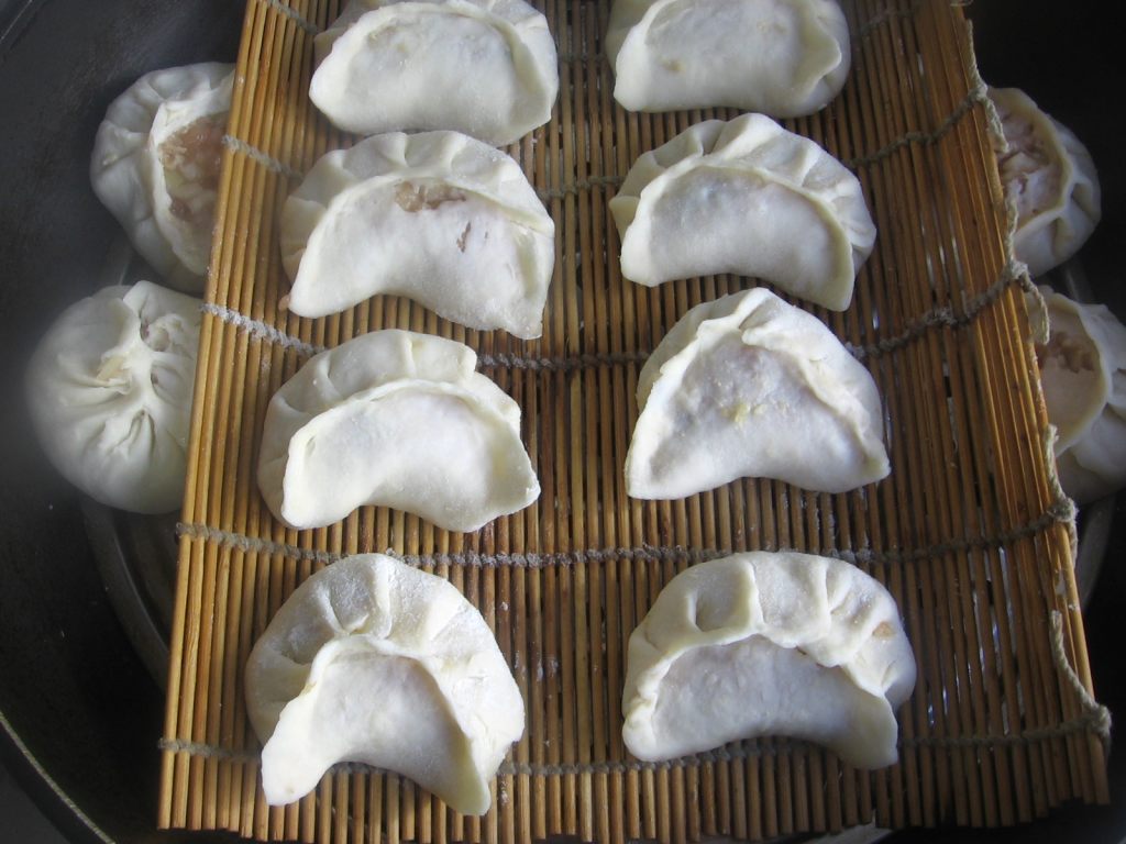 白菜烫面蒸饺步骤13