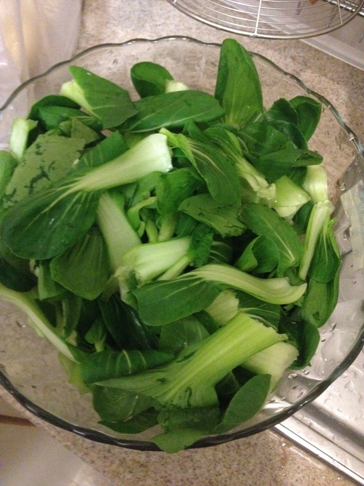 虾米油菜步骤2