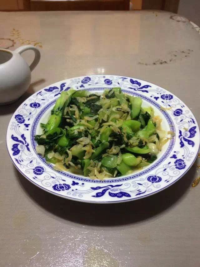 虾米油菜步骤8