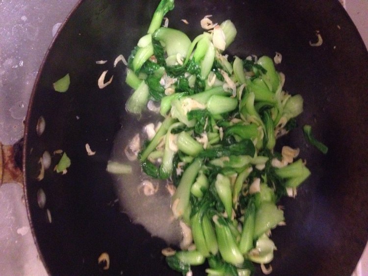 虾米油菜步骤7