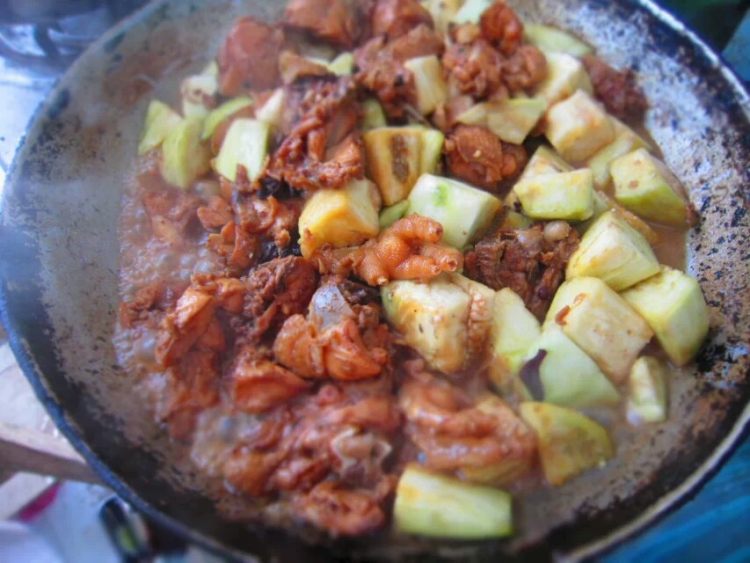 鸡肉炖茄子步骤10