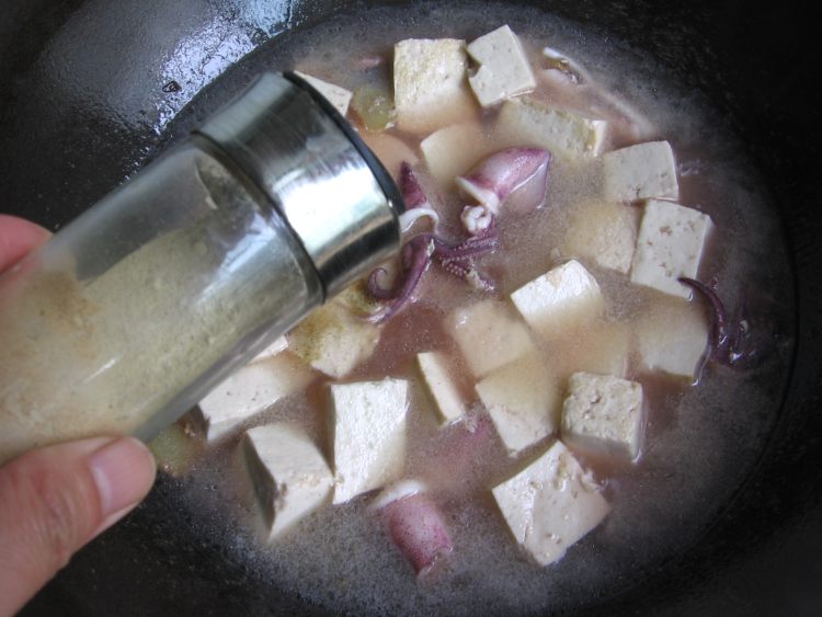 笔管鱼炖豆腐步骤11