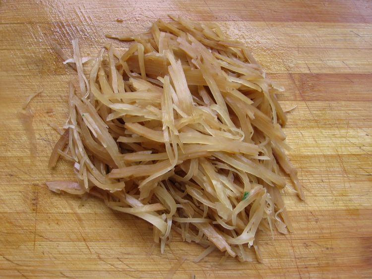 葱拌咸菜步骤2