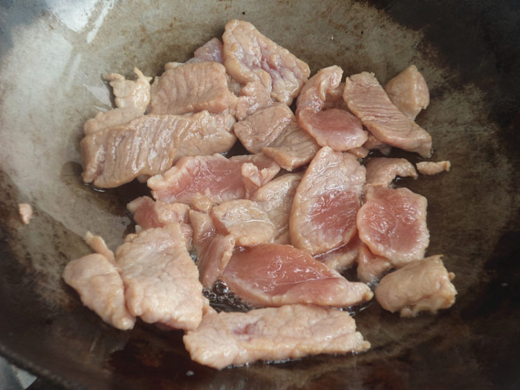 肉片焖豆角步骤5