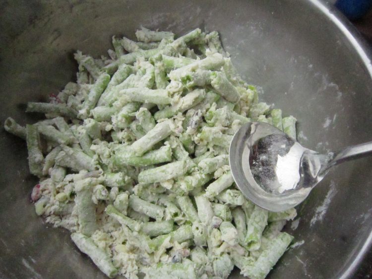 蒸豆角步骤2
