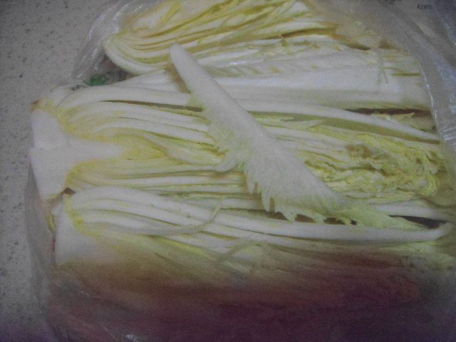 拌白菜心步骤2