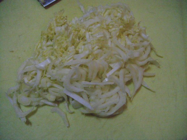 拌白菜心步骤3