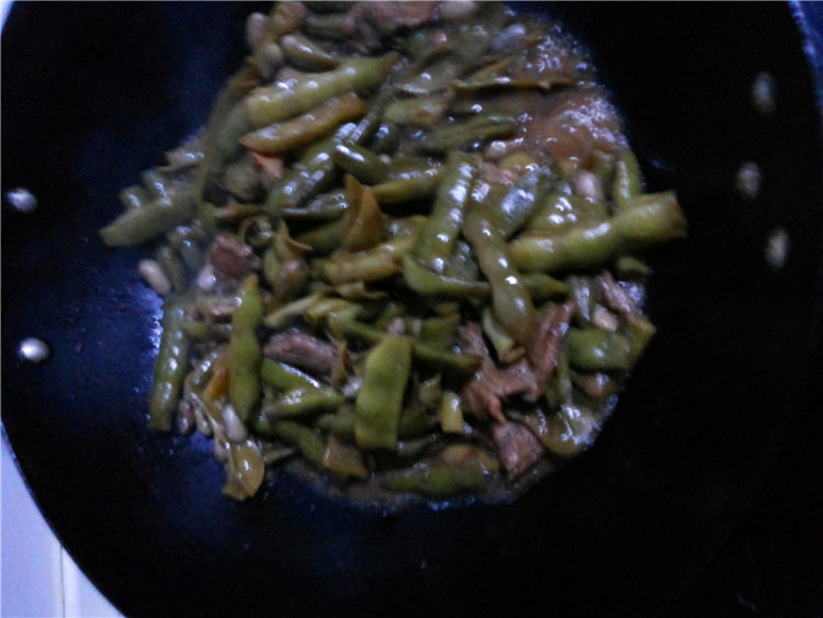肉片炒芸豆步骤10
