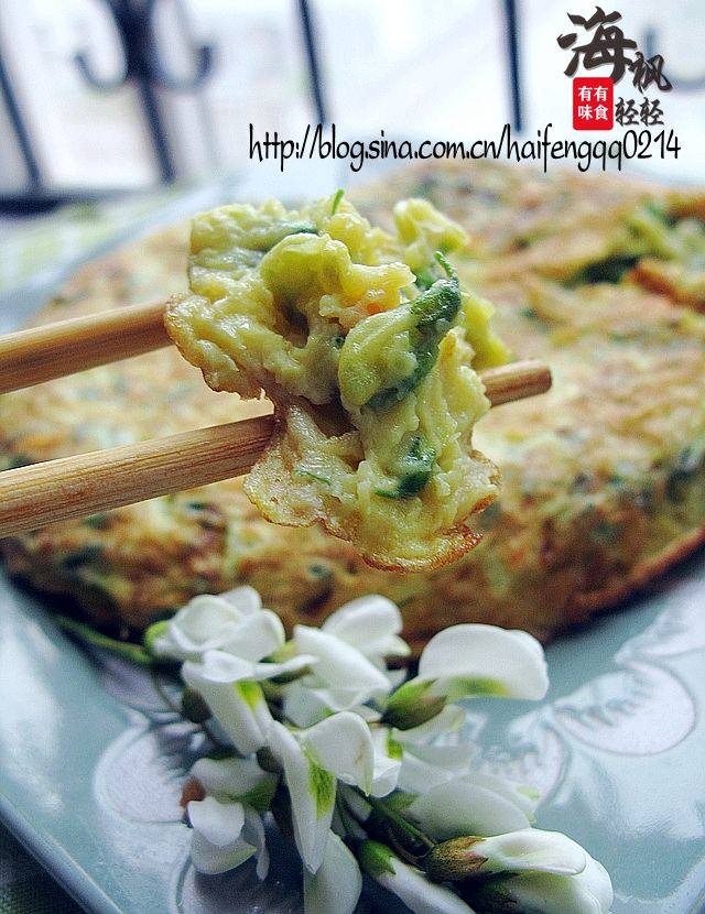 五月槐花饼步骤8