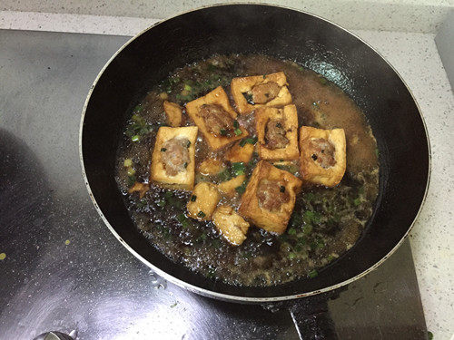 豆腐酿肉步骤11