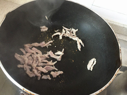 白玉菇肉丝步骤4