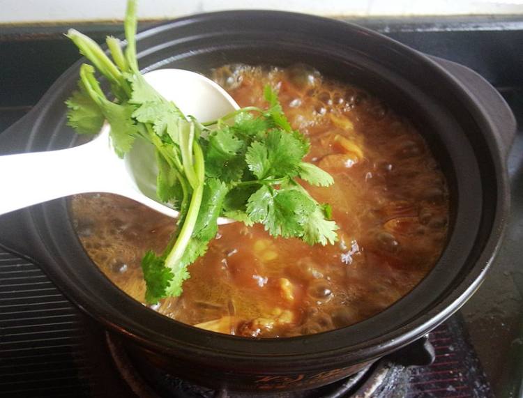 咖喱山羊肉粉丝煲步骤12